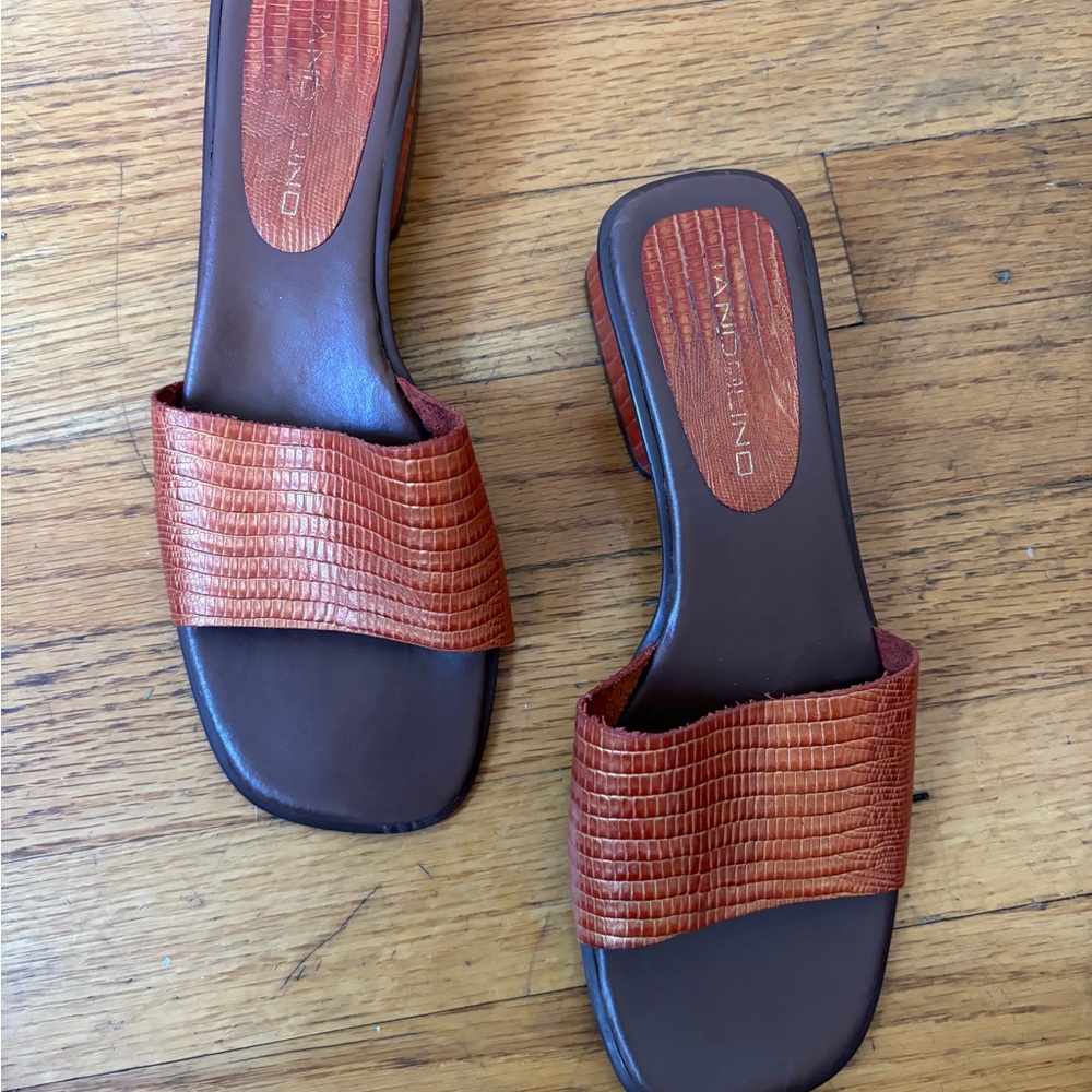 Orange Bandolino Sandals / Mules 7